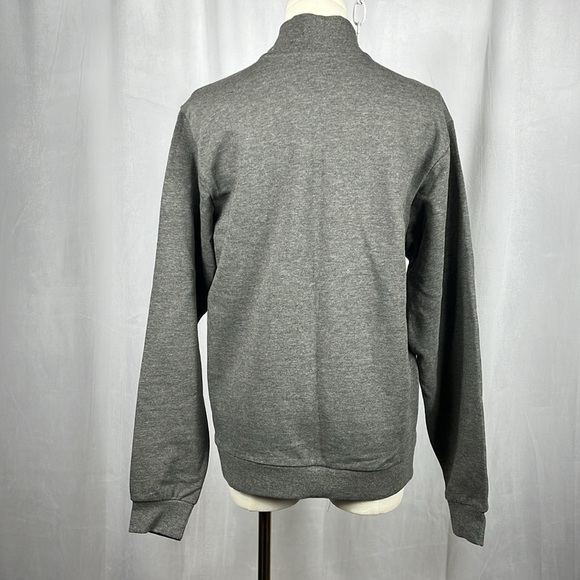 NWT Sergio Tacchini Ercos Sweater in Dark Gray Melange/White. - Picture 5 of 11